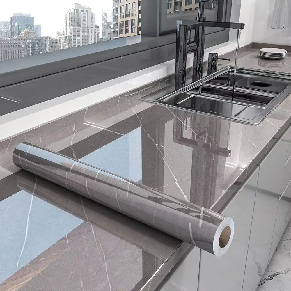 PAPEL Vinil adhesivo marmoleado 10m