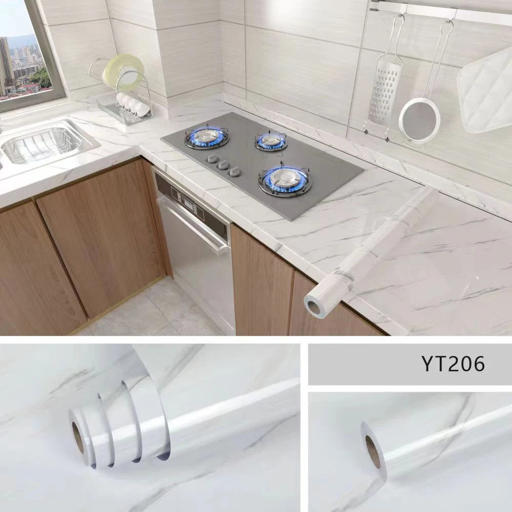 PAPEL Vinil adhesivo marmoleado 10m