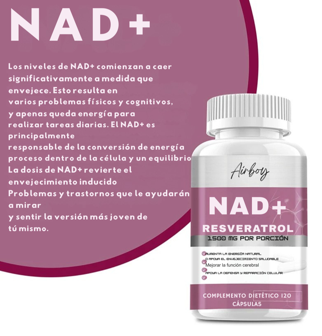 NAD+RESVERATROL 60 CAPSULAS