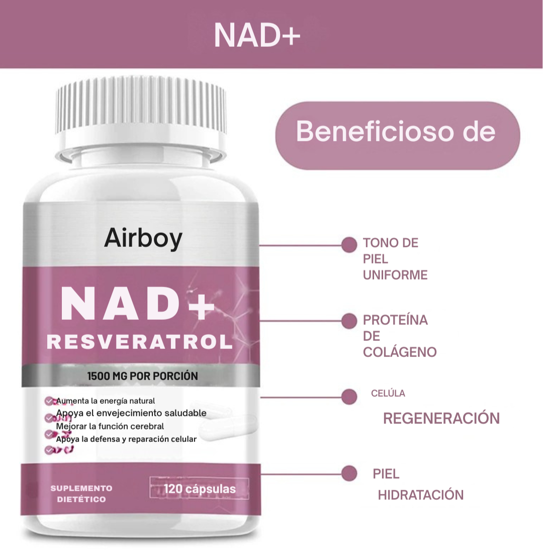 NAD+RESVERATROL 60 CAPSULAS