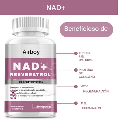 NAD+RESVERATROL 60 CAPSULAS